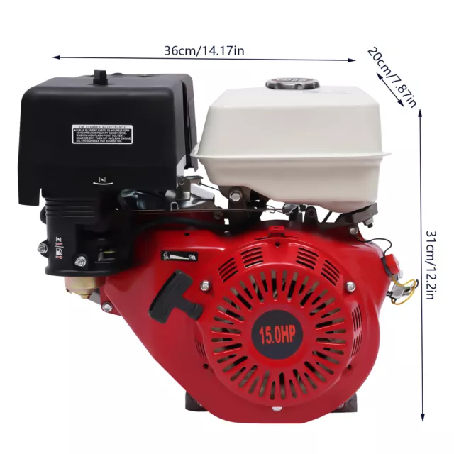 420CC 15 PS 4-Takt Benzinmotor Kartmotor Benzin Standmotor Luftgekühlt Motor DHL 2