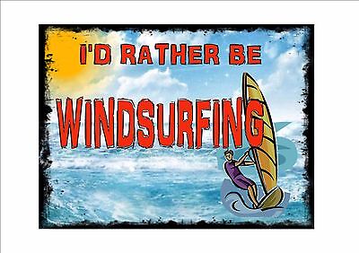 style vintage Planche à voile signe rétro cuisine Surfing Plaque murale