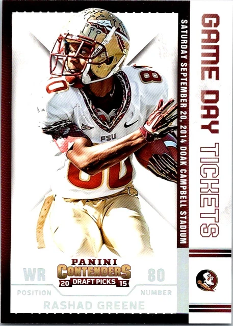 2015 Contenders Draft Picks Game Day Tickets Rashad Greene Florida State
