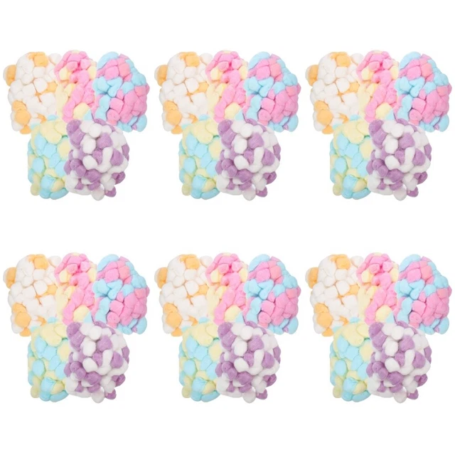 3000 uds bolas de algodón de colores hámster nido de dormir algodón hágalo usted mismo Craft Pom Pom