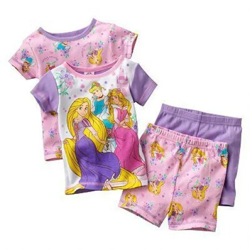 $34 NWT ☀4PC SET☀ PRINCESS 2T 24m DISNEY  Girls Pajamas New