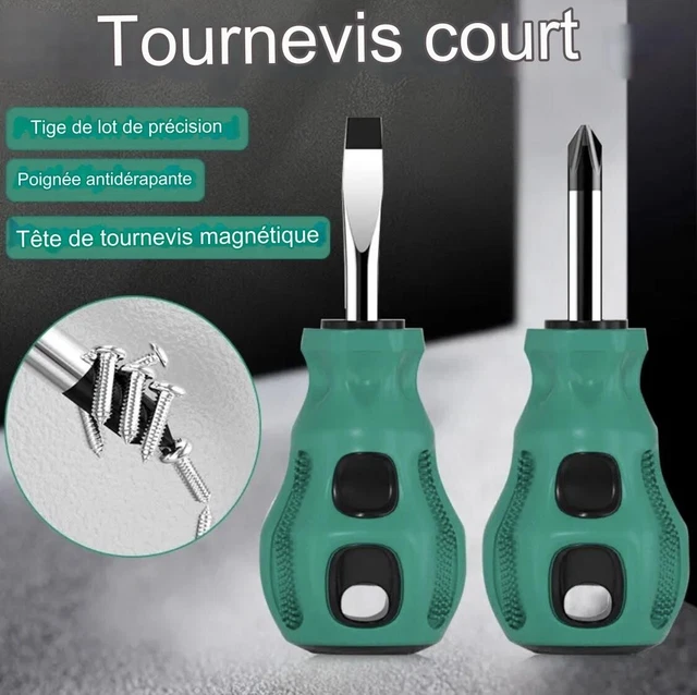 Jeu de 3 Tournevis, Petit Tournevis Cruciforme Magnétique Y0 Y00 PH00