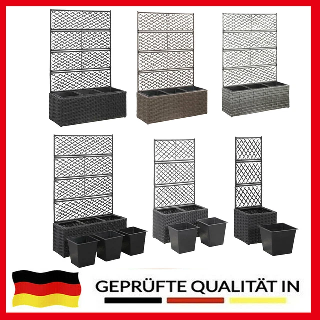 RANKGITTER GARTENSPALIER HOCHBEET Pflanzkasten Spalier Blumenkübel