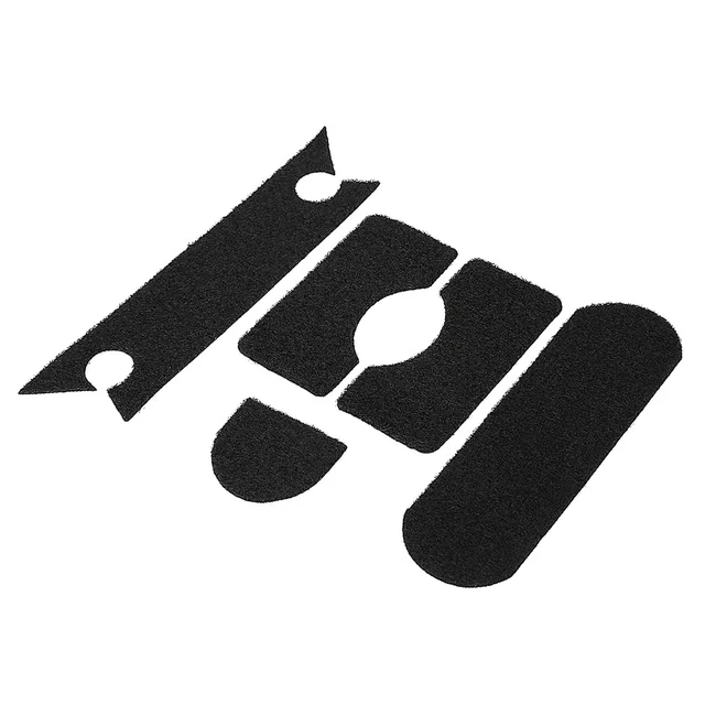 Hot 5pcs Strong Adhesive Helmet Patch Hook Loop Sticker Military Accessory Black