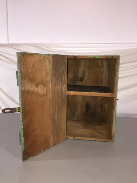 Atlas Powder Co Explosives Wood Crate Box, Use as a Rustic Wall Cabinet, Patina! 2
