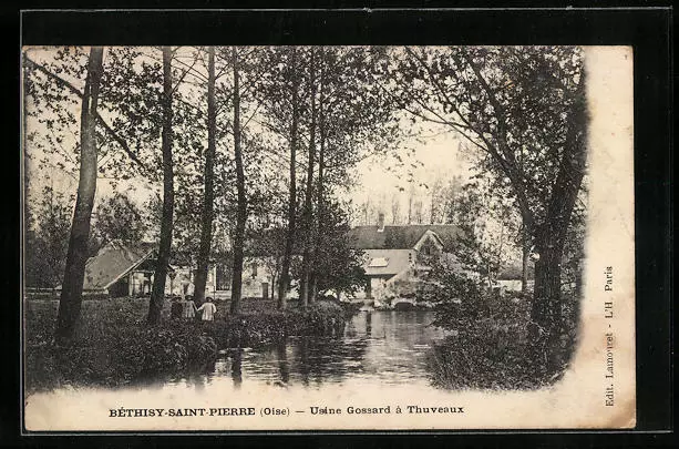 CPA Béthisy-Saint-Pierre, Gossard factory in Thuveaux 1921