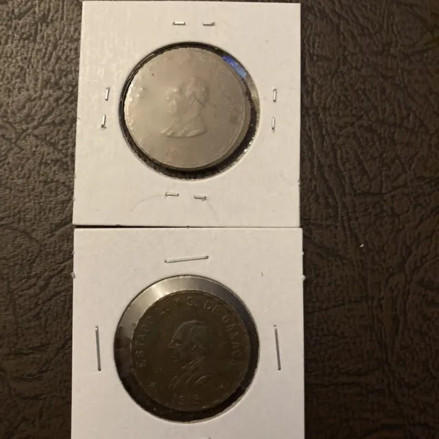 Oaxaca (Mexico) - 1915 Pair of Copper Coins (10 & 20 Centavos) - Popular