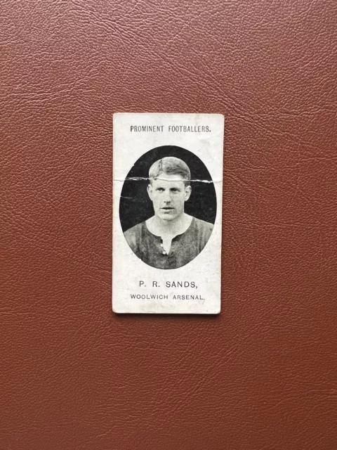 TADDY Prominent Footballers - Cigarette Card - Arsenal - P R SANDS !