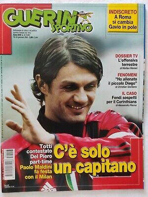 ANNO 2005 GUERIN SPORTIVO-MILAN MALDINI C'E' SOLO UN CAPITANO N.3-RIF.2664 