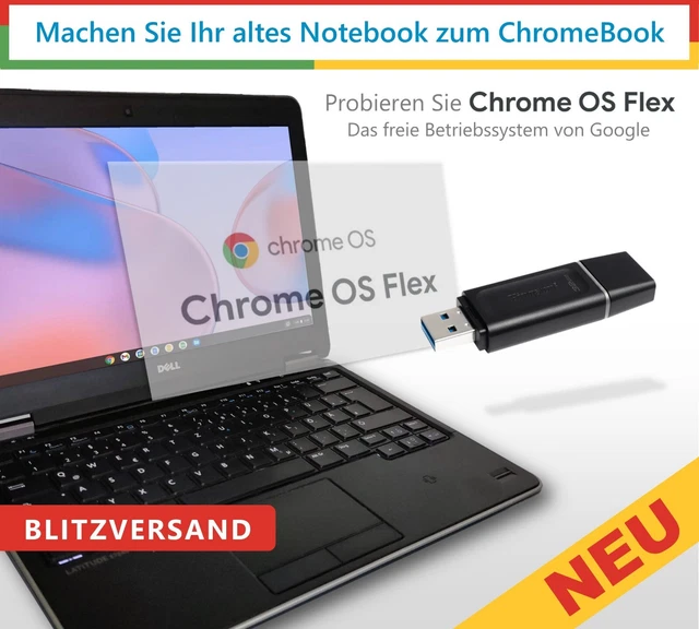 CHROME OS FLEX auf 32GB USBStick OHNE RISIKO TESTEN läuft ohne