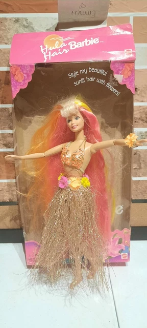 1996 Hula Hair Barbie Doll with Sunlit Hair #17047 with box