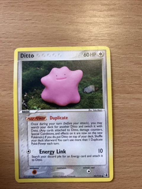 Pokemon Ditto - 35/113 - EX Delta Species Uncommon Excellent