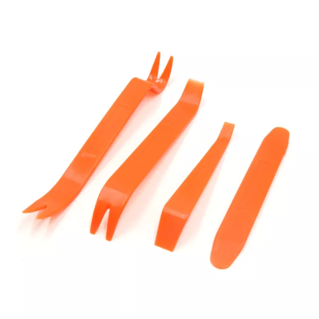 Auto Car Plastic Audio Démonter Kit Removal Installer Pry Tool Orange 4 en 1