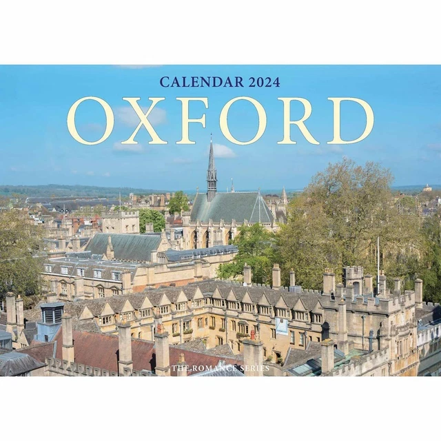 ROMANCE OF OXFORD Calendar 2024 by Andrews, Chris, NEW Book, FREE