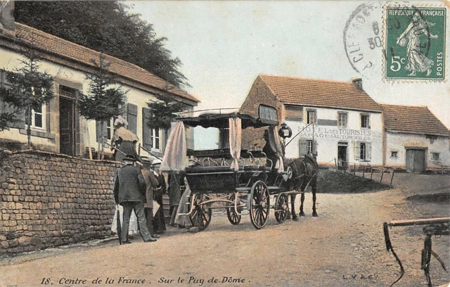 Cpa 63 Centre De La France Sur Le Puy De Dome