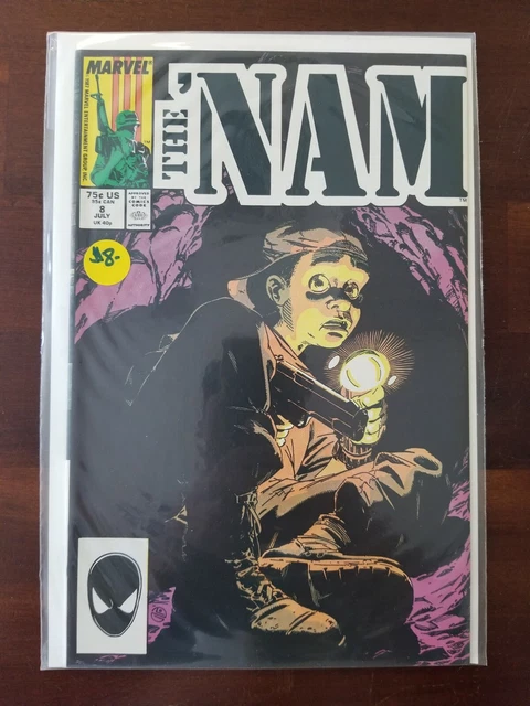 The 'Nam #8 NM Marvel Comics Copper Age $2 Bin Dive - Gemini Shipping