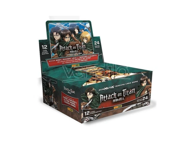 ATTACK ON TITAN Card Box 24 Buste Anime Manga - Carte Da Gioco