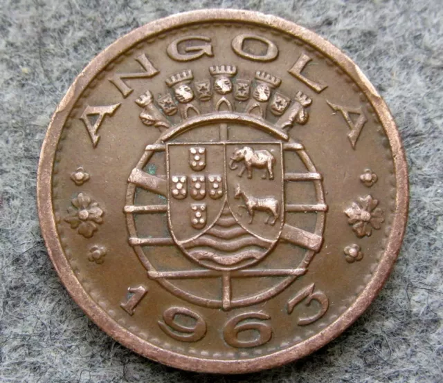 Angola Portuguese Colonial 1963 1 Escudo