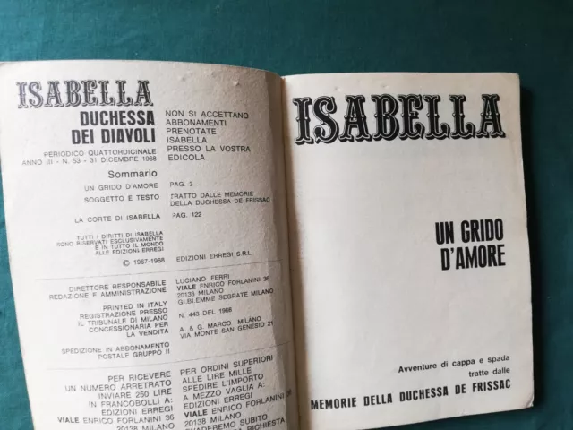 Isabella N°53  1968  Edizioni Rg   (*) 3