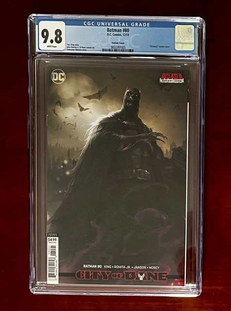 Batman 80 Variant Cover CGC 9.8 Rebirth Francesco Mattina Cover