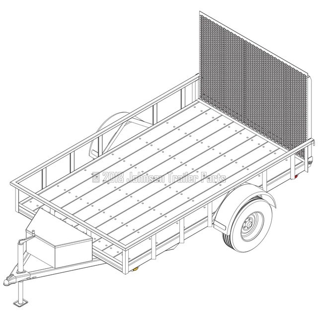 6′ x 10′ Utility Trailer Plans – 3,500 lb Capacity | Trailer Blueprints Model.