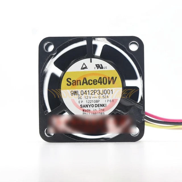 1PC SANYO 9WL0412P3J001 12V 0.52A 40*40*28MM Cooling Fan New