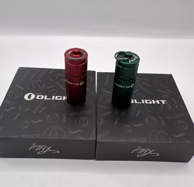 Olight iTHX Set Red & Green Limited Edition Taschenlampen 2 Stück Set Neu
