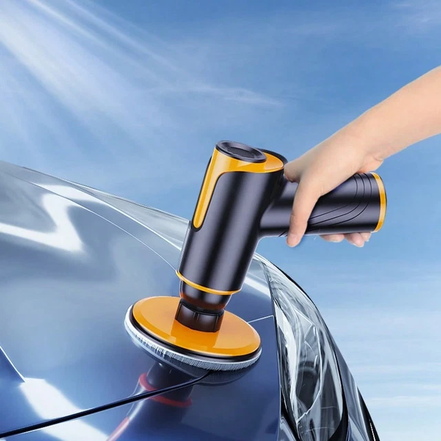 Cordless Buffer Polisher, 6 Inch Dual Action With 2Pcs 12V