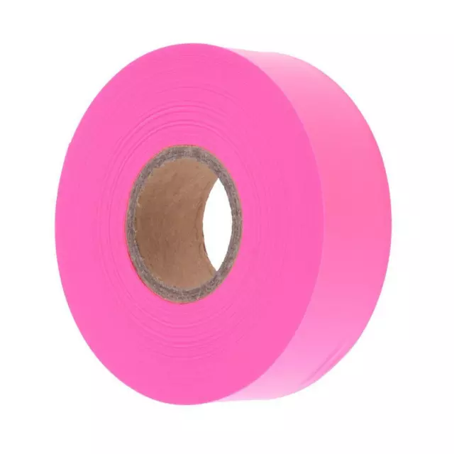 1 Pack Pink Hunting Hiking Flagging Trail Marking Tapes 45m.L x 2.5cm.W 3