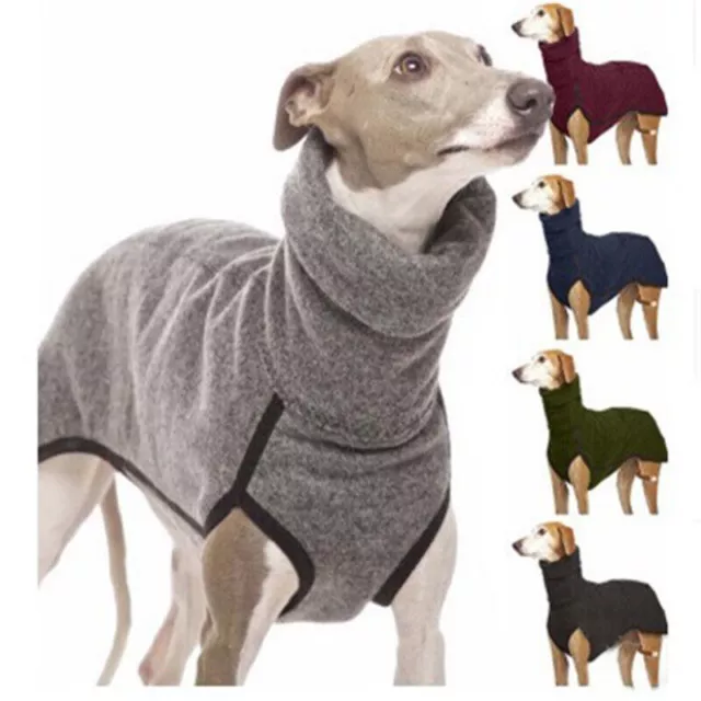 Pull d'hiver à col haut pour chien vêtement pour lévrier Whippet manteau Lurcher