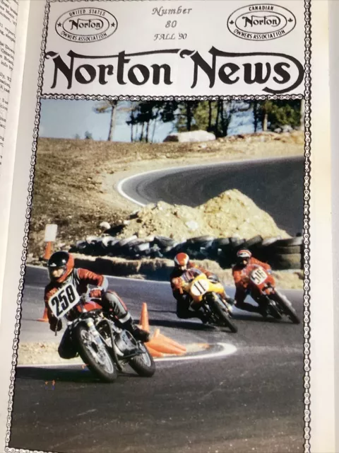 Norton Motorcycles News 1990 USA Owners Shop Ads Race Loudon NH Gardner Kogut