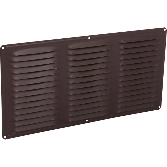 Air Vent 16 In. x 8 In. Brown Aluminum Under Eave Vent 84212 Pack of 24 Air Vent
