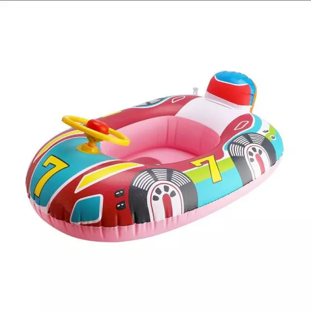 Bouée Voiture gonflable enfants jeu de piscine eau Bébé Flotteur Siège Bateau 2