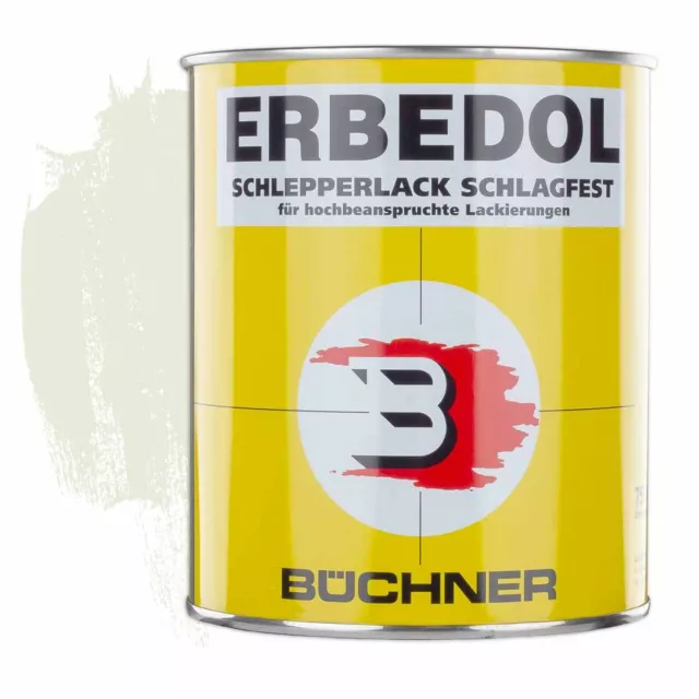 ERBEDOL | Schlagfester Lack | für Schlepper | RAL 9002 | grauweiss | 0,75 l