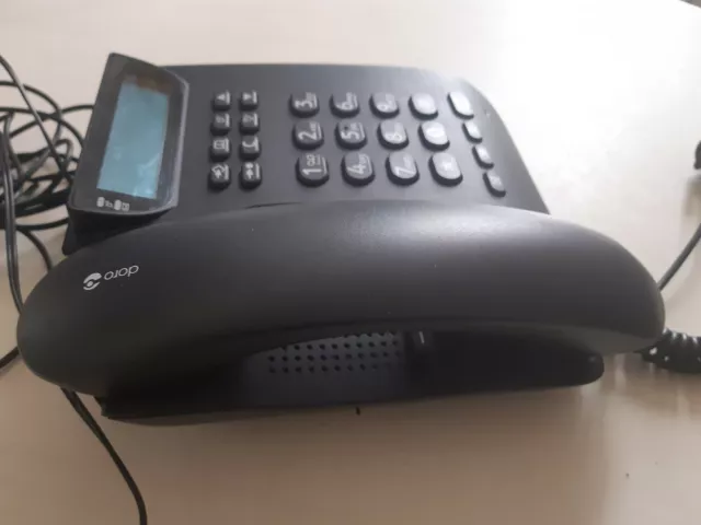 Téléphone Fixe Filaire Senior Doro à Grosses Touches et Compatible avec  Appareils Auditifs, PhoneEasy 311c - Blanc - Français