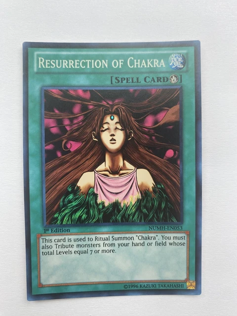 YUGIOH RESURRECTION OF Chakra NUMH-EN053 Super Rare NM 1.54 - PicClick UK