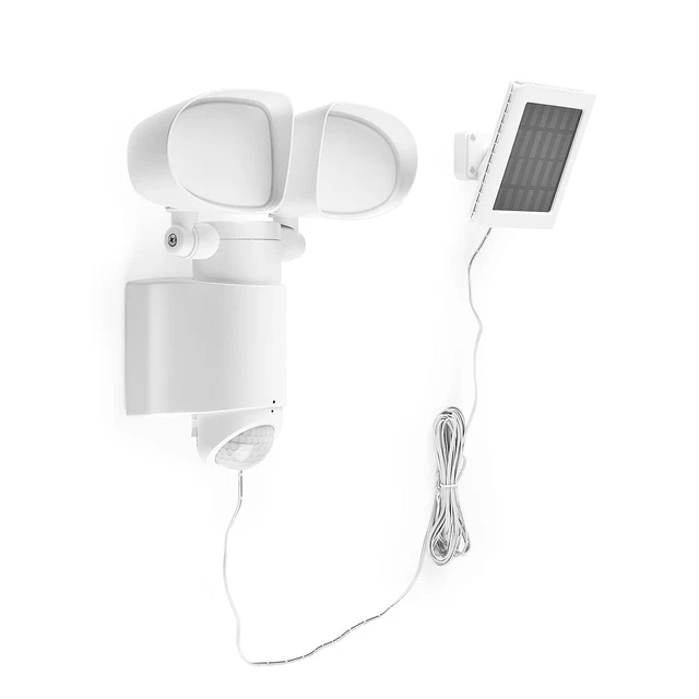 Müller-Licht LED Solar Außenstrahler schwenkbar Weiß 6W 400lm Sensor UVP 39€