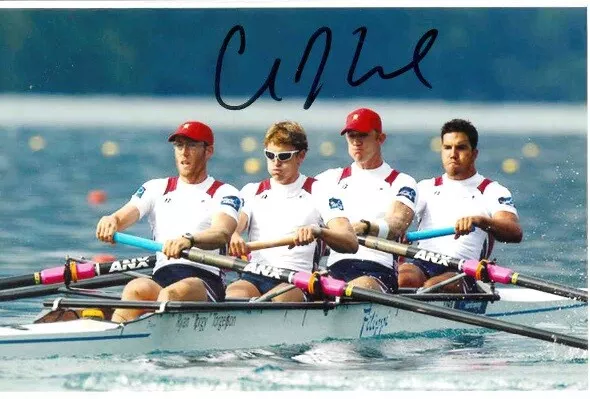 Olympic Bronze 2012 London in Rowing Charlie Cole original signed 10x15 photo.