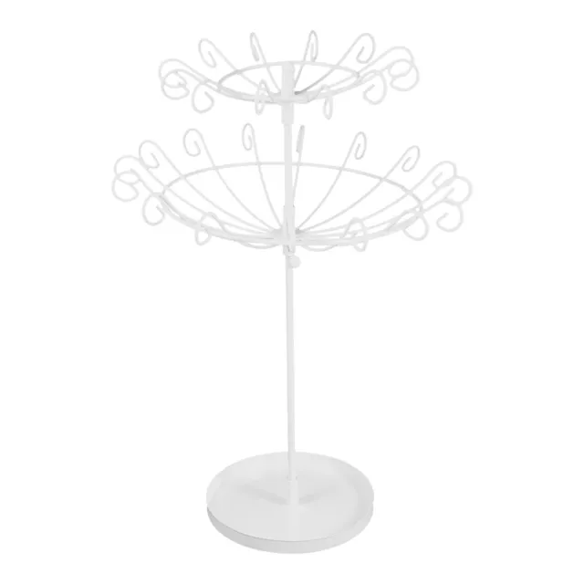 Metal Jewelry Tree Stand - Rotating Display for Bracelets, Necklaces, Earrings