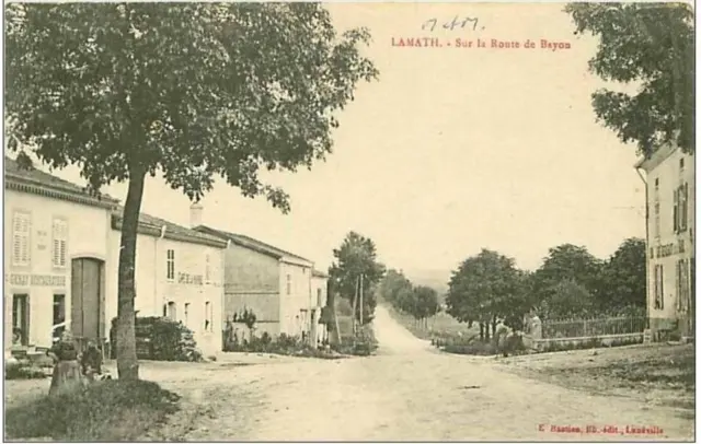 54.LAMATH.SUR LA ROUTE DE BAYON.CAFE DE LA GARE.&amp;sect &amp;sect