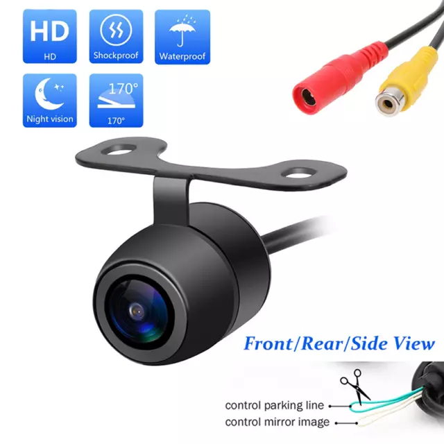 170º CMOS Car Rear/Front/Side View Reverse Backup Parking Camera Waterpr b-hf