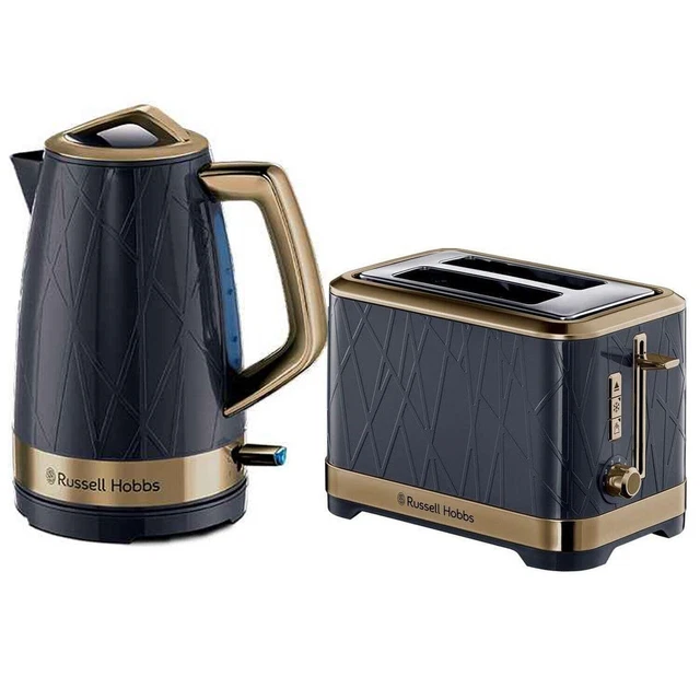 RUSSELL HOBBS STRUCTURE Kettle & 2 Slice Toaster Set Ombre Blue £85.50