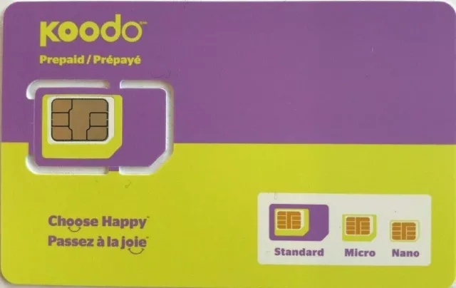 Canada 25GB Data & Phone Plan - 30 days Mobile Service KOODO MOBILE