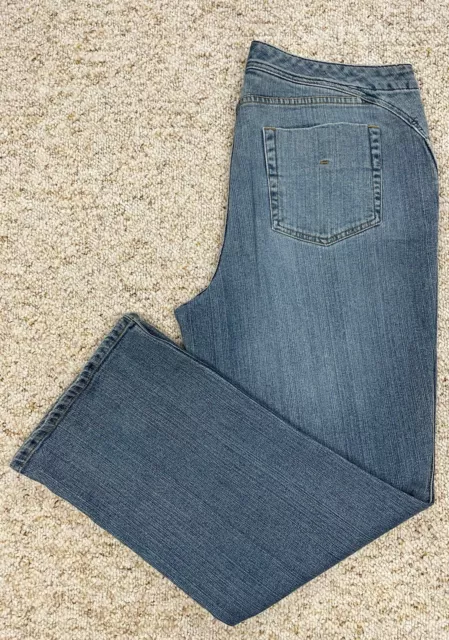 FADED GLORY JEANS Women's size 16 Petite Straight Leg Stretch High Rise ...