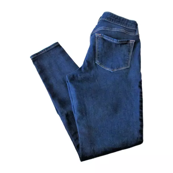 Old Navy Rockstar Skinny Jeans Womens Size 6 Reg Mid Rise Dark Wash Denim Pants