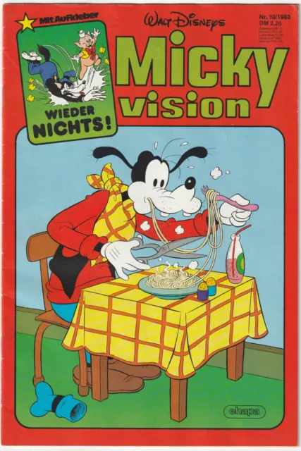 ✪ MICKYVISION #10/1983 ohne Beilage, Ehapa COMIC-HEFT Z1/1- *Walt Disney