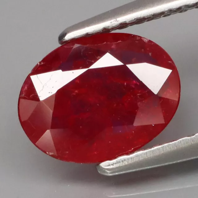 1.03Ct.UNHEATED! Ravishing Color Natural Hot Red Pink Ruby Winza,Tanzania
