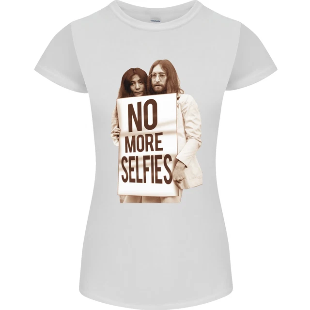 T-shirt donna No More Selfie Funny Camera Fotografia Petite Cut
