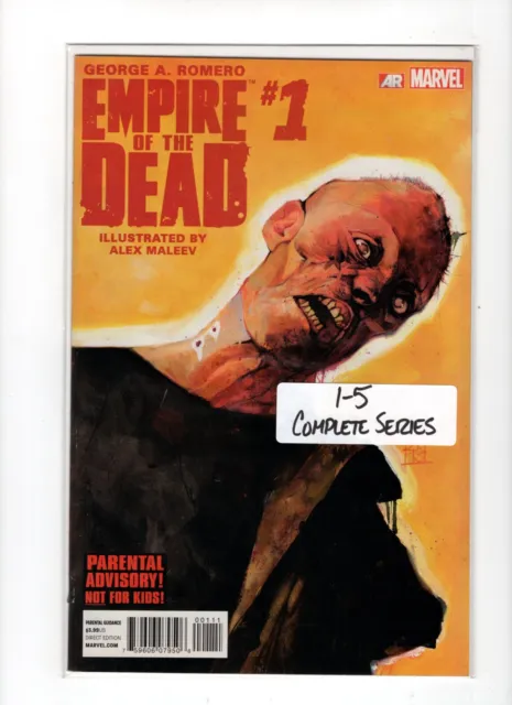 Empire Of The Dead Complete 1-5 Set Marvel 1 2 3 4 5 Complete Run George Romero