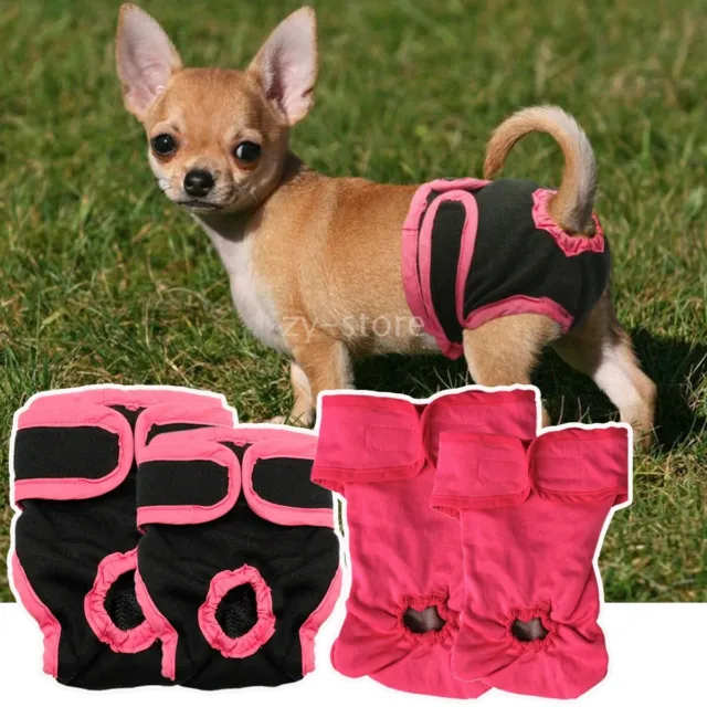 Washable Female Dog Puppy Pet Nappy Diapers Season Menstrual Sanitary Pants Safe